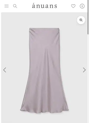 anuans 새틴 내로우 스커트