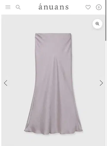 anuans 새틴 내로우 스커트