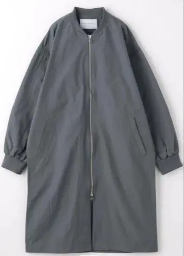 그레이 집업 롱 코트
