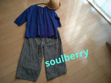 서울베리 soulberry 풀오버 블라우스 (네이비)