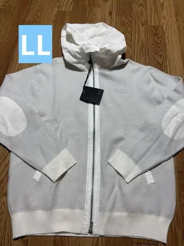 모코 화이트 메쉬 후드 자켓 LL