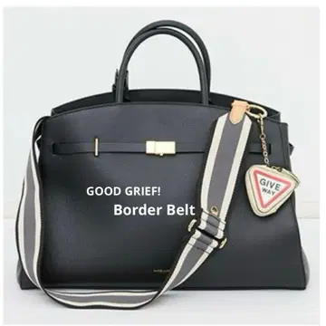 [ GOOD GRIEF!/굿 그리프 ] Border Belt(6cm)