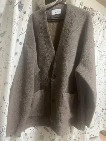 소에르테 soerte 브라운 샤기 가디건