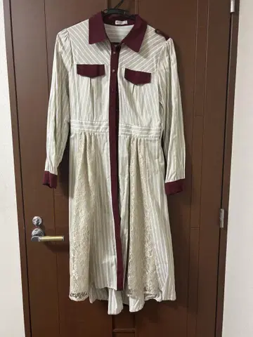 axes femme 멀티 스트라이프 셔츠 원피스