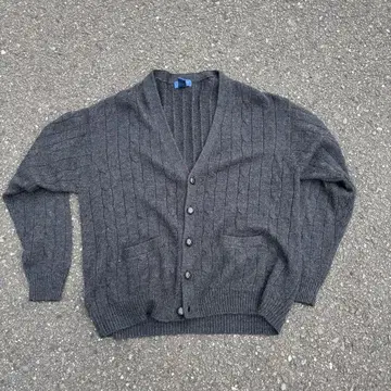 80s 90s townCraft 블랙 아크릴 가디건