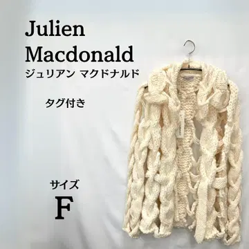 택 포함 새상품 Julien Macdonald 가디건 뜨개질 니트