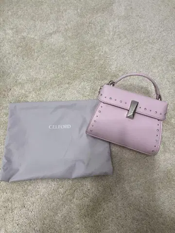 CELFORD 스터드 핸드백 핑크