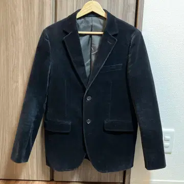 다크 블루 코듀로이 테일러드 자켓