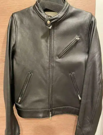 프릭스스토어 블랙 가죽 라이더 자켓 S
