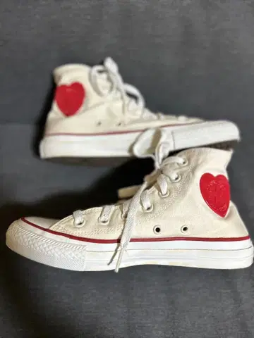 CONVERSE ALL STAR 하이컷 스니커즈 화이트 24.5