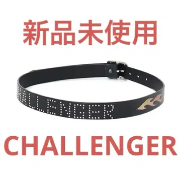 완판템 CHALLENGER FIRE LEATHER BELT 블랙 새상품
