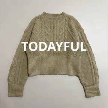 [새상품급] TODAYFUL 투데이풀 소프트 케이블 니트 베이지