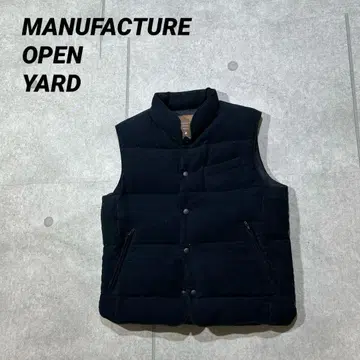 MANUFACTURE OPEN YARD 다운 베스트 페더 블랙 남성용 M