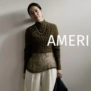 AMERI 2PIECES SHEER POPCORN TOP 2장 세트