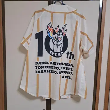 쟈니즈WEST WEST. 10thAnniversary 베이스볼 셔츠