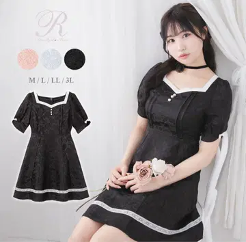 하트 넥 아가씨 원피스 4L  dearmylove