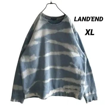 [ 해외 구제 의류 ] US LAND'END 타이다이 무지 맨투맨 XL