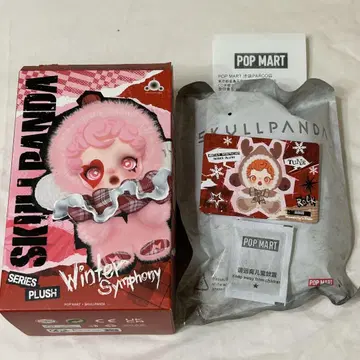 정품 SKULLPANDA Winter symphony 봉제 인형 펜던트