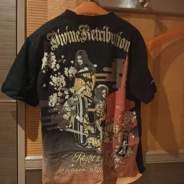 오타니 굿즈 Divine Retribution T셔츠 블랙