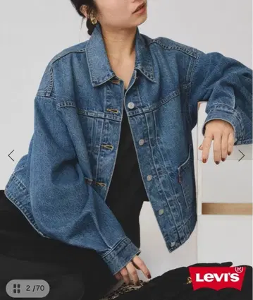 새상품 Levi's 리바이스 SLOBE 별주 데님 자켓