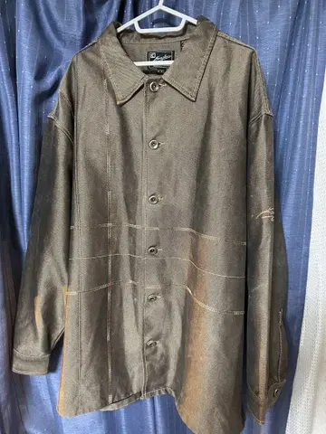 KANI JEANS 칼카니 데님 자켓 브라운 XXL 90s