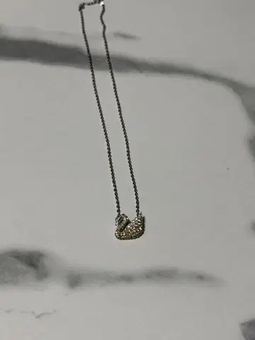SWAROVSKI 스와로브스키 목걸이 스완 골드