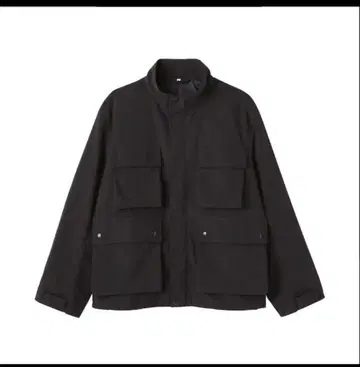 [ Muji Labo ] 나일론 워크 블루종 ( 블랙 )