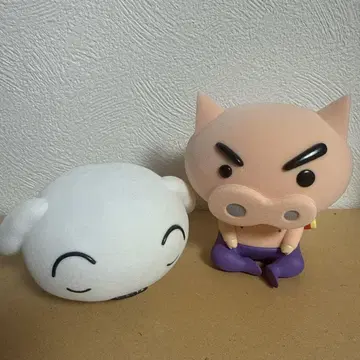 시로와 부리부리자에몽의 피규어