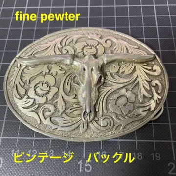 Fine Pewter USA 버클 벨트 빈티지 아메카지