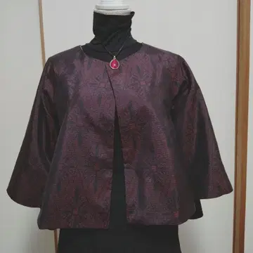 기모노 리메이크 리버서블 숏 자켓