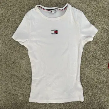 Tommy Jeans 화이트 T셔츠