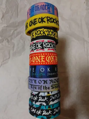 ONE OK ROCK 원오크록 러버 밴드 라바반 9개 세트