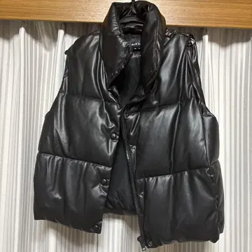 ZARA 베스트 가죽 자켓