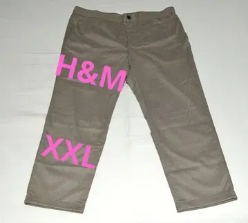H&M 테일러드 팬츠 XXL 레귤러 핏 베이지 조거 팬츠