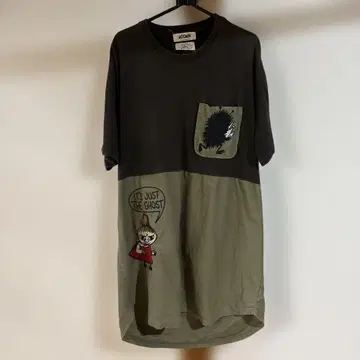 무민 캐릭터 T셔츠 원피스 XL