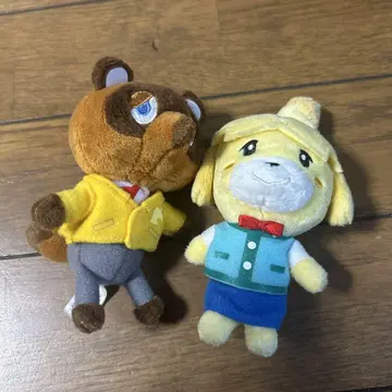 모여봐요 동물의 숲 봉제 인형 너굴 여울
