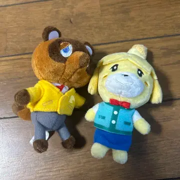 모여봐요 동물의 숲 봉제 인형 너굴 여울