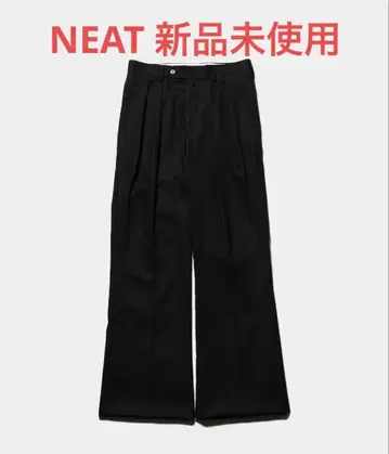 미사용 새상품 NEAT 와이드 플레어 팬츠
