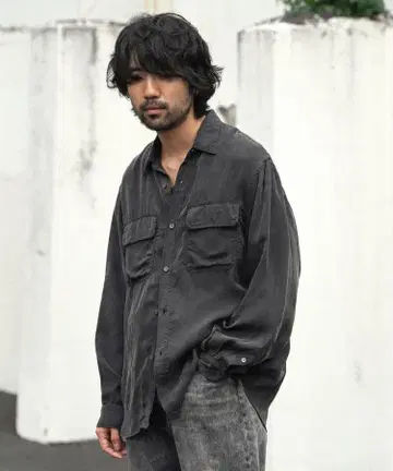 shiun CUPRO FIBRIL UTILITY SHIRT