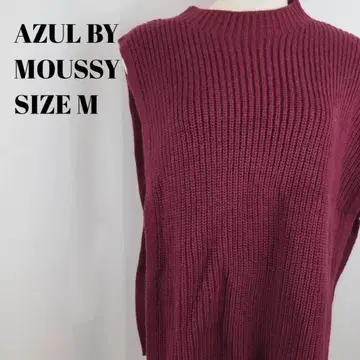 AZUL BY MOUSSY 아줄바이마우지 버건디 니트 베스트