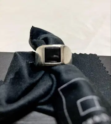 silver925 오닉스 도장 반지