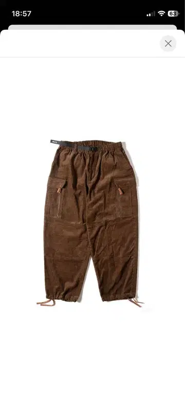 GRIP SWANY 코듀로이 부시 팬츠