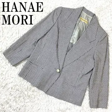 HANAE MORI 하나에모리 테일러드 자켓 체크 M B396