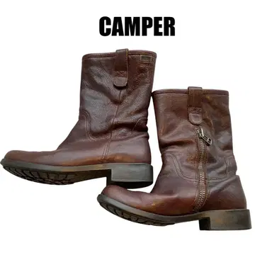 CAMPER 캠퍼 37 롱 부츠 브라운