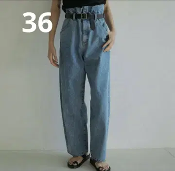 anuke 허리 턱 데님  36 새상품급