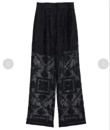 AMERI CHEMICAL LACE WIDE PANTS 블랙