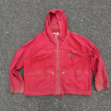 90s fade cotton anorak hoodie city boy