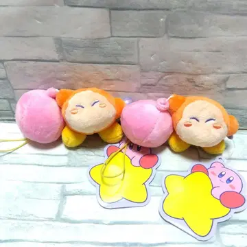 별의 커비 하늘 만끽 mini 봉제 인형 와돌디 2개 세트