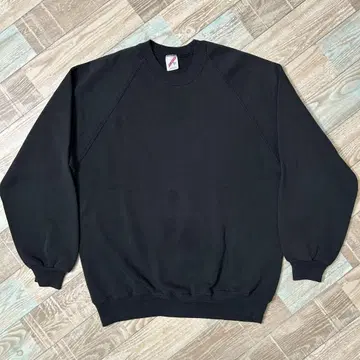 USA JERZEES 저지 맨투맨 래글런 블랙 XL