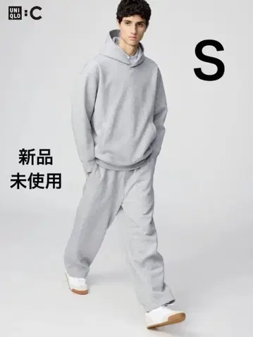 [ 미사용 새상품 ] UNIQLO 맨투맨 와이드 팬츠 GRAY S 사이즈